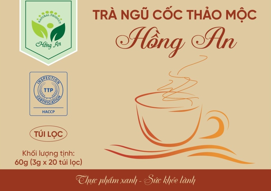 Trà ngũ cốc thảo mộc Hồng An (Túi lọc)