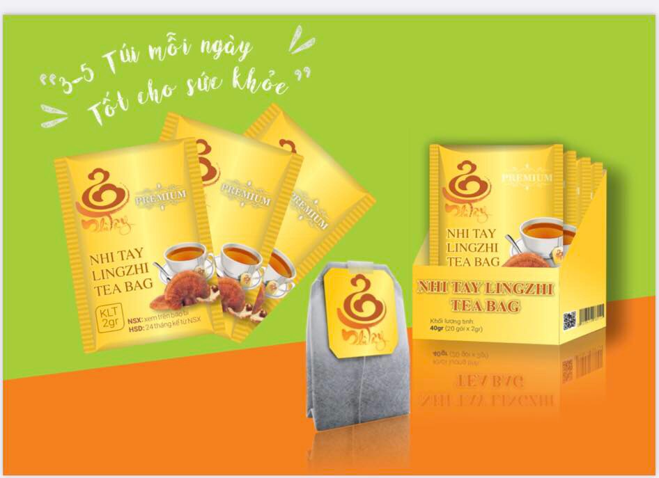 Trà linh chi tui lọc